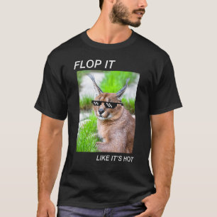 Meme-Katze Caracal Big Floppa-Witz ironischer Humo T-Shirt