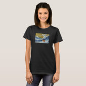 Meme Lover Surfing Capybara T-Shirt (Vorne ganz)