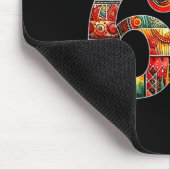 Meme Lustig 6 7 Sechs Sieben Schwarzer Monat der G Mousepad (Ecke)