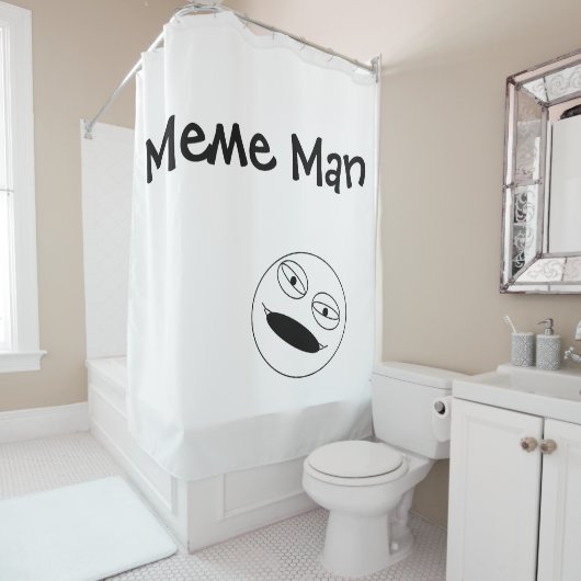 Meme Mann - Duschvorhang (Beispiel)