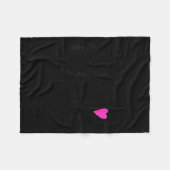 Meme mit NK Herz Großmutter Geschenk Fleecedecke (Vorderseite (Horizontal))