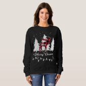 Meme Moose Buffalo Red Plaid Christmas Matching Fa Sweatshirt (Vorne ganz)