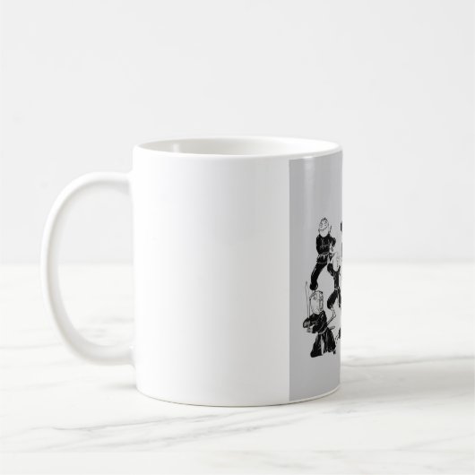 meme ninja Gruppe Kaffeetasse (Links)