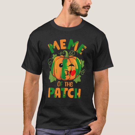 Meme of the Patch Funny Pumpkin Family Group Match T-Shirt (Vorderseite)