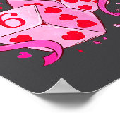 Meme Playing Cards Valentine,preppy Funny Coquette Poster (Ecke)