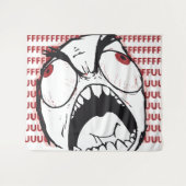 Meme rageguy fuuuuu wandteppich (Vorderseite (Horizontal))