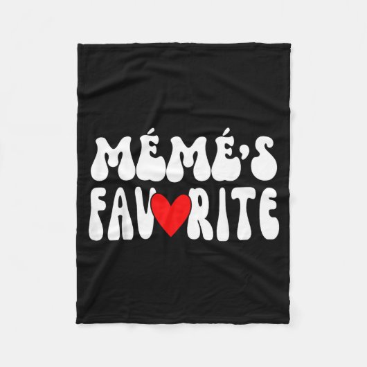 MÉmÉ’s Favorite Funny Grandparent Granhild Humor Fleecedecke (Vorderseite)