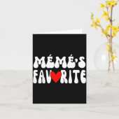 MÉmÉ’s Favorite Funny Grandparent Granhild Humor Karte (Gelbe Blume)