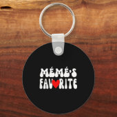MÉmÉ’s Favorite Funny Grandparent Granhild Humor Schlüsselanhänger (Vorderseite)