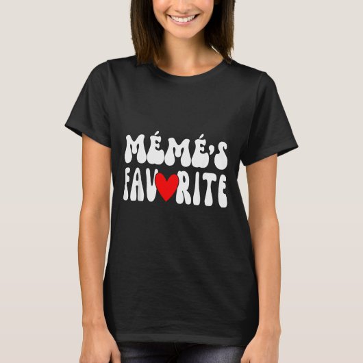MÉmÉ’s Favorite Funny Grandparent Granhild Humor T-Shirt (Vorderseite)