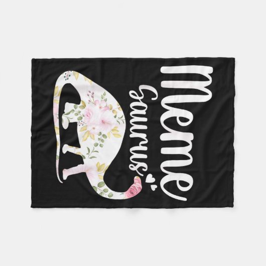 Meme Saurus Grandma Mother's Day Thanksgiving Chri Fleecedecke (Vorderseite (Horizontal))