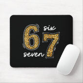 Meme Saying 6 7 Men Women Kids Leopard Teacher  Mousepad (Mit Mouse)