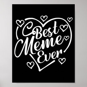 Meme-Shirt lustiges Herz-Form Oma Muttertag Poster