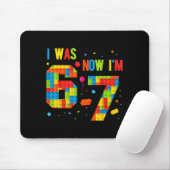 Meme Six Seven Boys Building Birthday I Was 6 Now Mousepad (Mit Mouse)
