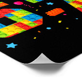 Meme Six Seven Boys Building Birthday I Was 6 Now  Poster (Ecke)