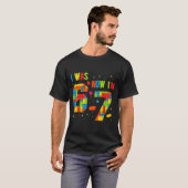 Meme Six Seven Boys Building Birthday I Was 6 Now  T-Shirt (Vorne ganz)