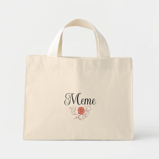 Meme-Tasche  Mini Stoffbeutel (Vorne)