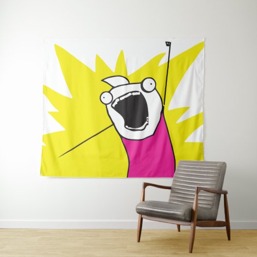 Meme Was haben wir jetzt gewollt? Wandteppich (Beispiel (Horizontal))