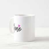 Meme With Nk Heart Grandmother Gift Kaffeetasse (Vorderseite Links)