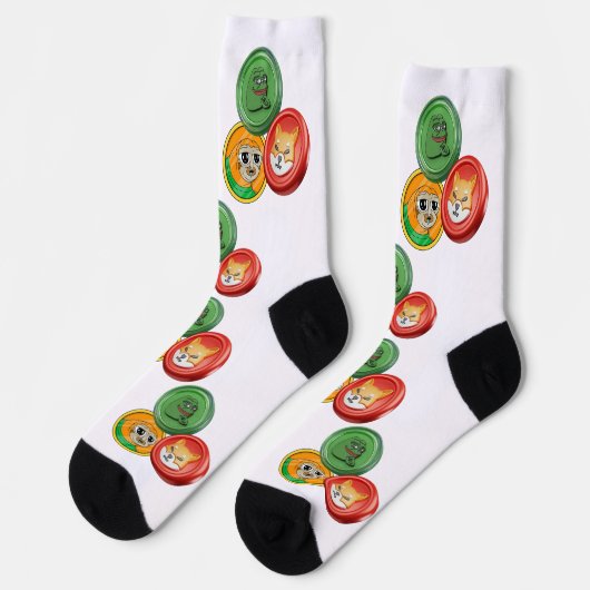 Memecoin Socks Socken (Linkes Detail)
