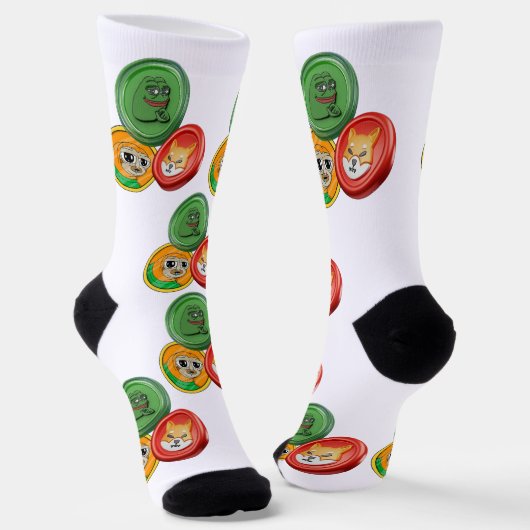 Memecoin Socks Socken (Gewinkelt)