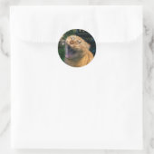 Memekatze Runder Aufkleber (Tasche)
