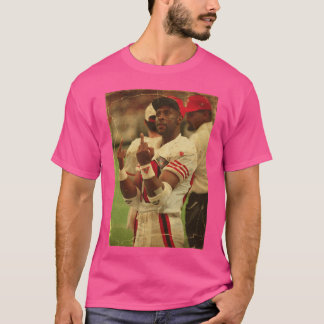 Memem Middle Finger Jerry Rice Vintageretro girl T-Shirt