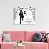 Memento für Hochzeit oder Jubiläum Leinwanddruck (Insitu (Wohnzimmer))
