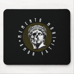 Memento Mori Amor Fati Skull-Angebot Mousepad