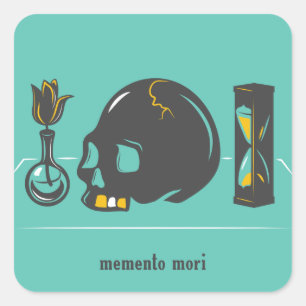 Memento Mori Aufkleber