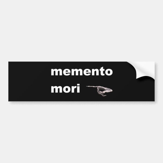 memento mori autoaufkleber (Vorne)