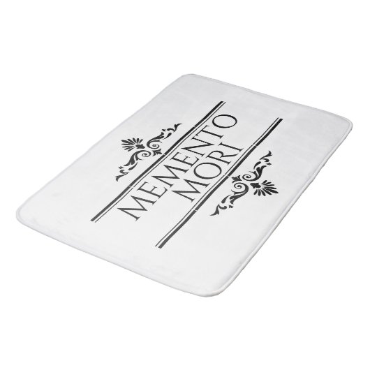 Memento Mori Badematte (Schrägansicht)