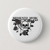 Memento mori Blume Button (Vorderseite)