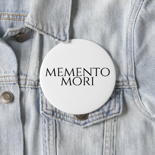 Memento Mori Button (Beispiel)