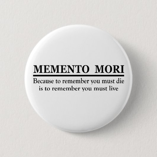 Memento mori button (Vorderseite)