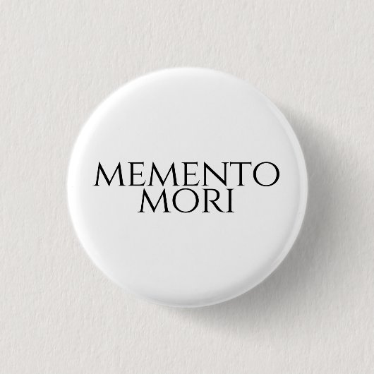 Memento Mori Button (Vorderseite)