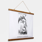 Memento Mori Dark Academia Wandteppich Mit Holzrahmen (Gewinkelt)