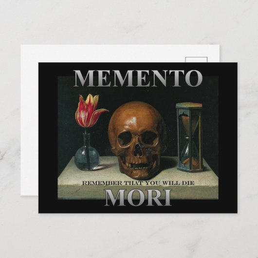 Memento Mori - Denken Sie daran, dass Sie die werd Postkarte (Vorne/Hinten)