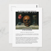 Memento Mori - Denken Sie daran, Postcard die Postkarte (Vorne/Hinten)