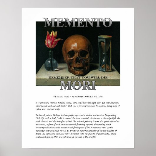 Memento Mori - Denken Sie daran, Poster die (Vorne)