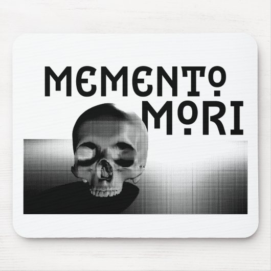 Memento Mori Design Mousepad (Vorne)