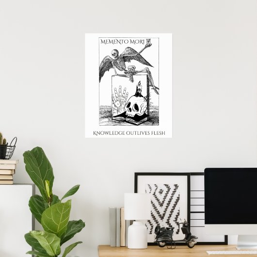 Memento Mori dunkle Akademie Poster (Heimbüro)