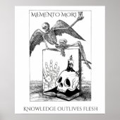 Memento Mori dunkle Akademie Poster (Vorne)