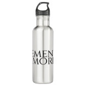 Memento Mori Edelstahlflasche (Vorderseite)