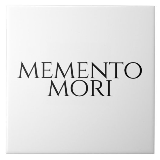 Memento Mori Fliese (Vorderseite)