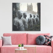 Memento Mori Garden — Gothic Leinwanddruck (Insitu (Wohnzimmer))