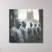 Memento Mori Garden — Gothic Leinwanddruck (Vorderseite)