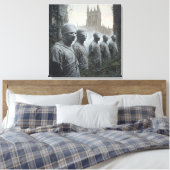 Memento Mori Garden — Gothic Leinwanddruck (Insitu (Schlafzimmer))