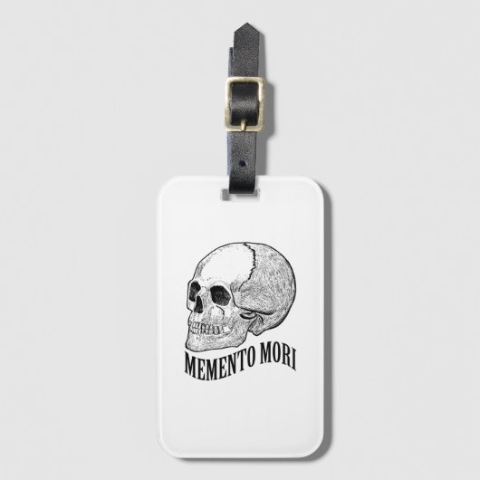 Memento mori gepäckanhänger (Vorderseite Vertikal)