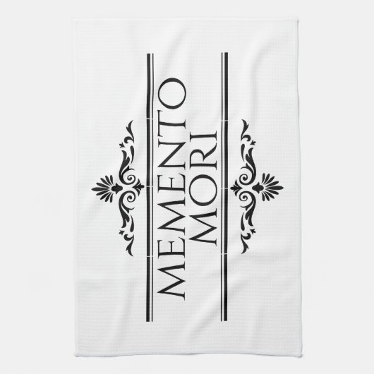 Memento Mori Geschirrtuch (Vertikal)